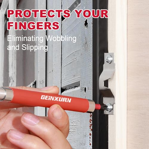 Geinxurn 5 PCS Drive Guide with Self Retracting Sleeve, Mixed Length Magnetic Drill Bit Tip Holder for Prevent Screws Shaking When Driving - style: GSLB005