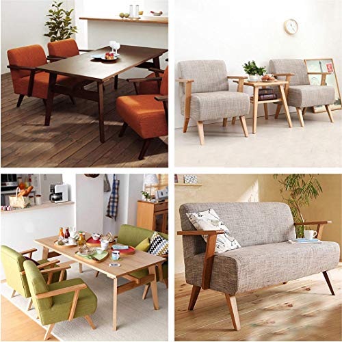 WEICHUAN 5.5 Inch Solid Beech Wood Furniture Sofa Couch Legs Set of 4 - color: Slant- Set of 4, size: 5.5"