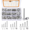 448 Pcs M5 M6 M8 Hex Socket Head Cap Screws Kit, 16/20/30/40mm Metric Bolts | 304 Stainless Steel Metric Screws Assortment Kit, Bolts Nuts and Washers for Auto, Motorcycle 3D Printer And Machinery - size: M5/M6/M8 - 16/20/30/40mm