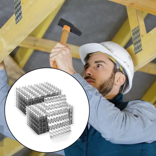 20 Pack 4 x 6 Inch Pronged Truss Plates, Galvanized Steel, 9 MM Tines - size: 4 x 6 INCH