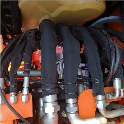 32.8FT Nylon Hydraulic Hose Protector Sleeve, Protective Braided Sleeve Cover for Small Hydraulic Hoses, TIG Torch Hoses, Welding Cables, Wire Harness and Cable Management, Wear Resistant Hose Sheath - size: 0.63 Inch ID