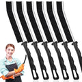 Commercial-Grade Crevice Cleaning Brush Set, Ultra-Stiff Heavy-Duty Gap Scrubber Tools for Window Tracks & Bathroom Grout, Professional Detailing Arsenal & Home Essentials Gift (black-6pcs) - color: Black-6pcs