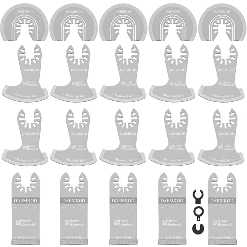 20PCS Diamond Oscillating Tool Blade, Multitool Blades | Multi Tool Blades Kit & Oscillating Tool Accessories for Grout Removal, Diamond Edge for Precise Cutting Performance - size: A-20 PCS