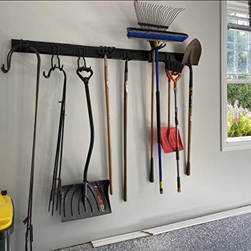 Ultrawall Tool Storage Rack, Garden Tool Organizer Wall Mount with 9 Hooks