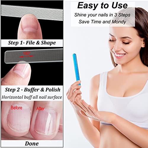 Diamond Nail File with Crystal Nail Shiner Set - color: Blue Point