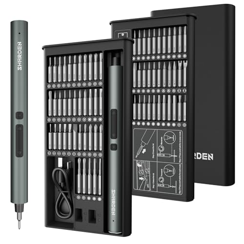 SHARDEN 75 IN 1 Mini Electric Screwdriver Set, Power Screwdriver