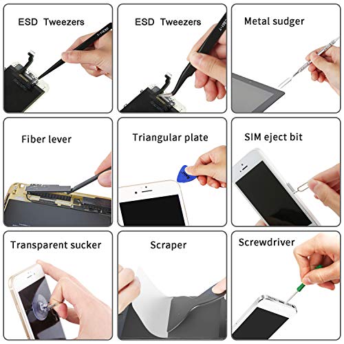 Kaisi Professional Electronics Opening Pry Tool Repair Kit Metal Spudger