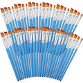 Sherr 48 Pcs Paint Brush Set Bulk, 0.28, 0.35, 0.43, 0.59 Inch, Angle Style - color: Angle Style, size: 0.28, 0.35, 0.43, 0.59 Inch