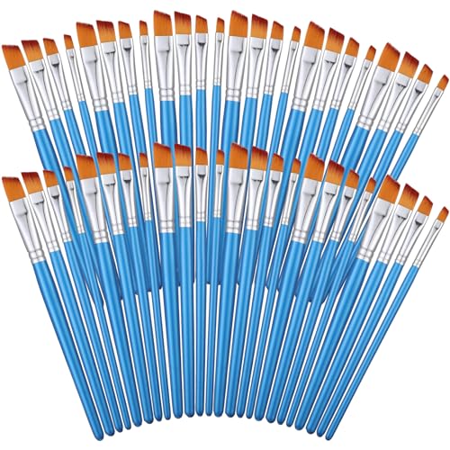 Sherr 48 Pcs Paint Brush Set Bulk, 0.28, 0.35, 0.43, 0.59 Inch, Angle Style - color: Angle Style, size: 0.28, 0.35, 0.43, 0.59 Inch