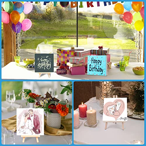 ESRICH Mini Canvases for Painting, 5x5In Canvas in Bulk 18Pack, 2/5In Profile Small Square Canvas, Blank Canvases are Great for School Projects and Kids Birthday Parties, Home Decor Project. - size: 5x5in-18 Packs