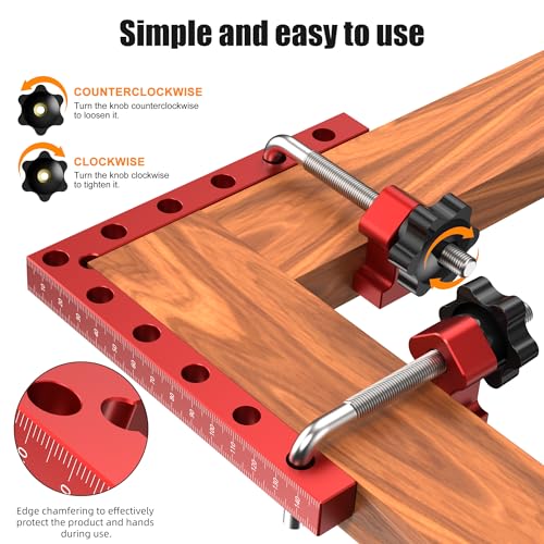 corner clamps for woodworking,2-Pack 5.9",90-degree square positioning