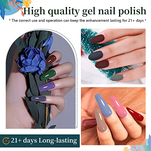JODSONE 32 Colors Nail Polish Set With U V Light Manicure Nail Tools Nail Art Manicure Salon DIY at Home - color: KIT-02
