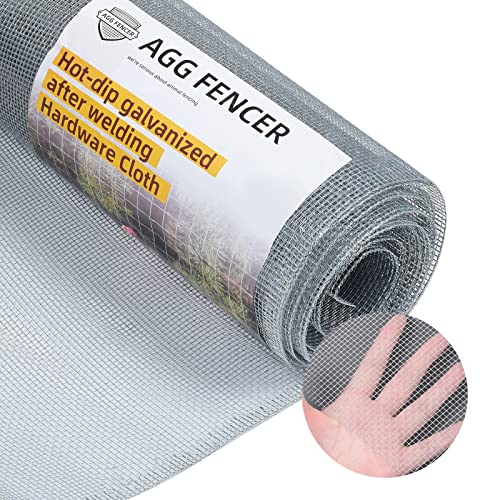 AggFencer 36in x 100ft Hardware Cloth 1/8 inch 27Ga Chicken Coop Wire Fence - size: 36in x 100ft