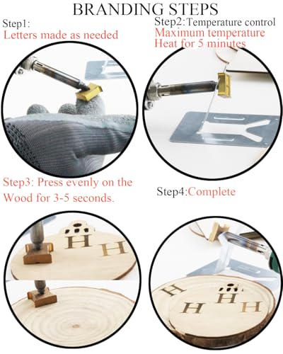 5/8" Wood Burning Letter Kit, 36Pcs Alphabet and Number Branding Iron - color: 5/8", 36 Pcs