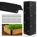 12 Pcs 11" x 3" x 3" Metal Raised Garden Bed Corner Brackets - size: 11" x 3" x 3"