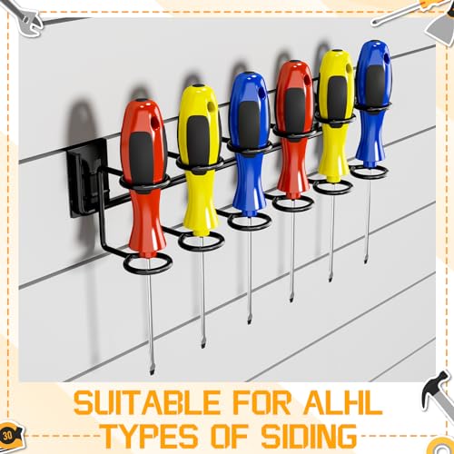 Blulu 2 Pcs Slatwall Screwdriver Holders Slatwall Plier Holders Screw Driver Organizers Screw Driver Hooks and Hangers Accessories for Clothing Home Garage Shop Retail Display