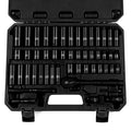 Reniteco 50-Piece 3/8" Drive Socket Set, SAE 5/16"-3/4", Metric 8-22mm - size: 3/8"-50 PCS