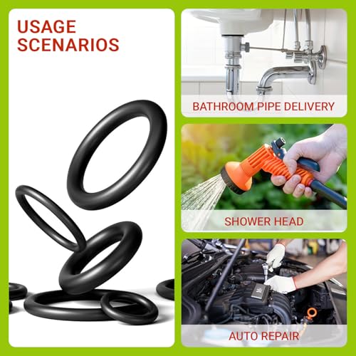 O Ring Assortment Kit 24 Sizes 1200 Pcs Nitrile Rubber Seal O-Rings - style: 24 Size/1200 Pcs