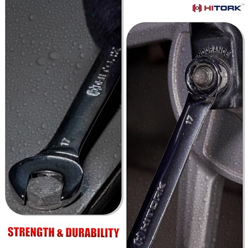 HITORK 32 Piece Combination Wrench Set, SAE and Metric, Standard and Stubby - style: 32 Piece Set SAE & Metric
