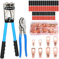 Solsop Battery Cable Crimper Tool for AWG 10, 8, 6, 4, 2, 1/0 Gauge