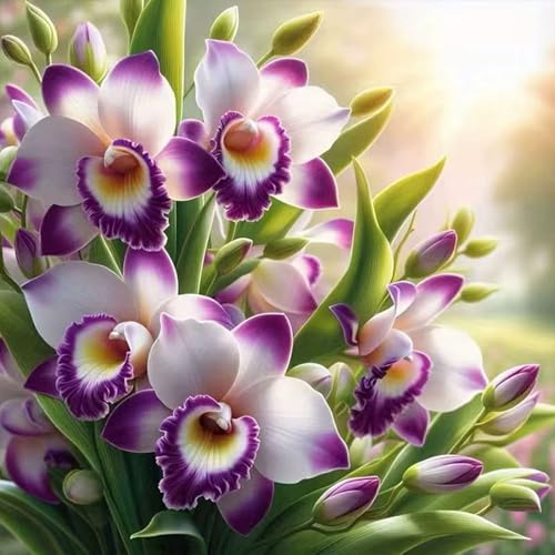 Flower 5D Diamond Art Kits for Adults Beginner,Diamond Dots Paintings Kits - color: DZ916