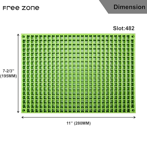 Free Zone 4-Piece Large Pegboard Set - color: Lime Green