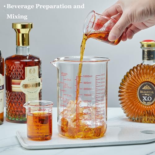 Ackers BORO3.3 4 oz/120 ml Glass Measuring Cup with V-Shaped Spout, 1 Count - size: 120 ML (4 Oz)-SINGLE