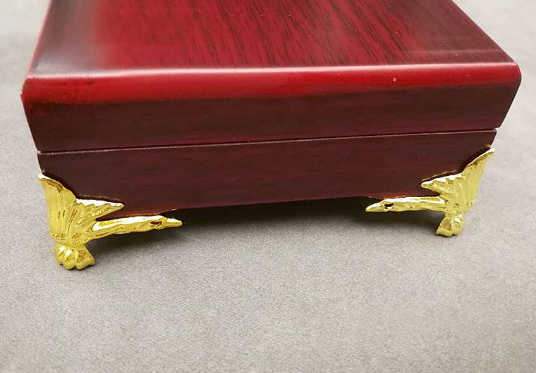 24 PCS Antique Brass Box Metal Feet Legs for Small Wood Jewelry Crafts Case - color: Gold