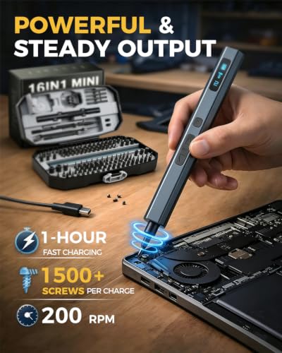160 in 1 Mini Electric Screwdriver Set: Cordless Precision Power Tool Kit - color: Gray-160in1