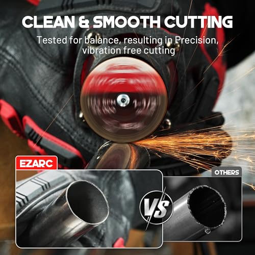 EZARC 1-1/2 Cut Off Wheels, 1.5" x 1/8" Fiberglass Reinforced Rotary Tool Cutting Disc Accessories Include Mandrels, 32-Pack