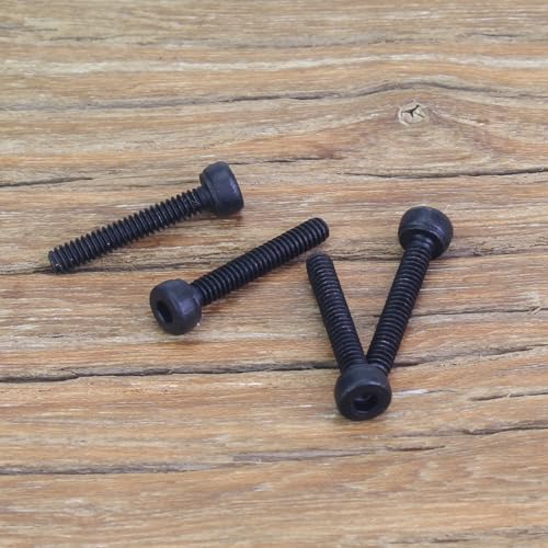 105 Pieces M2 x 12mm Socket Head Cap Screws, Thread Pitch 0.4mm, Sutemribor M2 Black Screws, 12.9 Grade Alloy Steel, Black Oxide Finish, Fully Threaded - size: M2 x 12mm, style: Socket Head
