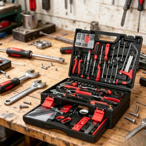 578 Pcs Hand Tool Set for Home Repair, Tool Kit & Tool box Storage Case with Drawer,Household Tool Kit, Auto Tool Set,Perfect for Homeowner & Renters,DIYers & Maintenance Workers