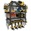4-Tier Power Tool Organizer Wall Mount, 200LBS Capacity, 4 Drill Holders - size: 16.5" Width 4-Tier
