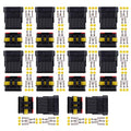 MUYI 10 Kits 5 Pin Way Electrical Connectors for 20-16 AWG Wire Cable 10A - style: 5pin connector(10 sets)