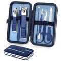 Aceoce Travel Manicure Set Pedicure Kit Nail Clippers Set Grooming Kit - color: Blue