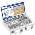 24PCS L Bracket Corner Brace, Stainless Steel L Brackets for Shelves, Metal Corner Bracket, Small Right Angle Brackets for Wood Furniture Chair Drawer Cabinet with 48PCS Screws (0.79 x 0.79 inch)