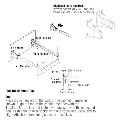 Prime-Line MP7211 Drawer Slide Kit – Replace Drawer Track Hardware – Self-Closing Design –Fits Most Bottom/ Side-Mounted Drawer Systems –17-3/4 In. Steel Tracks, Plastic Wheels, White (1 Pair)