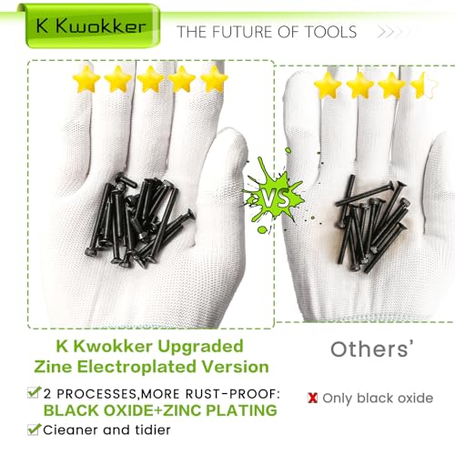 2540Pcs M3 Screw Kit 4MM to 35MM, M3 Socket Head Screws & Flat Head Screws, Upgraded Zinc Plated Assorted Nuts and Bolts Assortment Kit Black M3 Screws with Nuts, Washer and Lock Washers - size: G. M3
