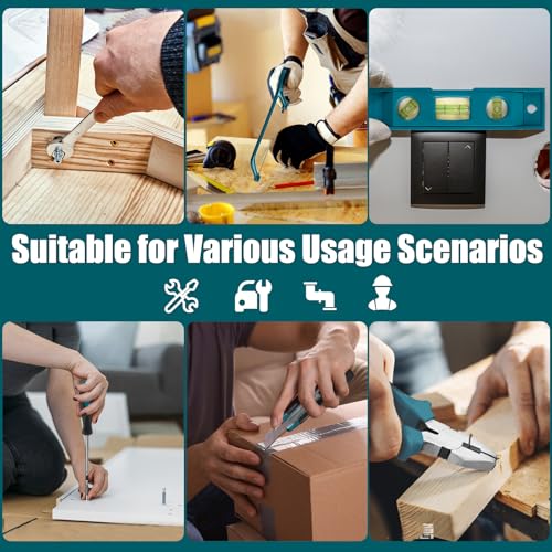 Sundpey 257 Pcs Portable General Basic Hand Tool Kit Set for Home with Case | with Mechanic Tool Set & Wrench Kit & Precision Screwdriver Set, for Men Women, for Household Car House Garage Apartment Dorm - style: 257-PCs