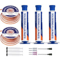 Solder Wick Braid And Solder Flux Paste, No Clean Soldering Flux(10cc) Soldering Remover Tool, 10ft Desoldering Wick Braid For Electronics Repair For Disassemble Electrical Components - style: 2pcs+3pcs