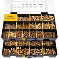 Bonost 1380pcs Nuts and Bolts Assortment Kit, Zinc Plated, Grade 8.8 M4-M8