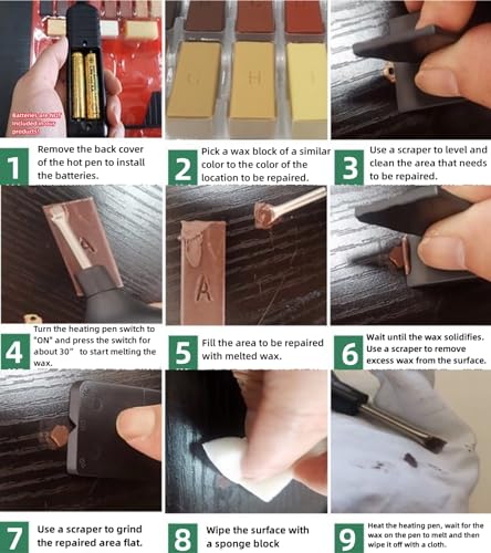 New Upgrade Wood Laminate Vinyl Floor Repair Kit