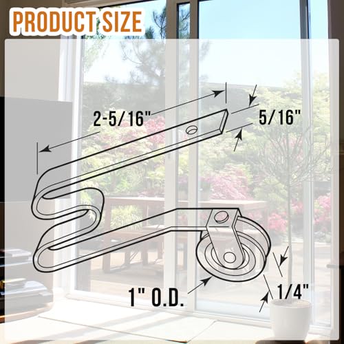 5 Pack Sliding Screen Door Rollers Replacement for Columbia and Uni-Fit Sliding Screen Doors,Replaces B512, B513, B746 Used on Both Top and Bottom