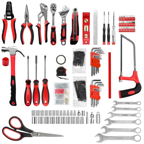 578 Pcs Hand Tool Set for Home Repair, Tool Kit & Tool box Storage Case with Drawer,Household Tool Kit, Auto Tool Set,Perfect for Homeowner & Renters,DIYers & Maintenance Workers