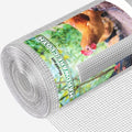 Hardware Cloth 1/2 Inch 48 x 100 ft 19 Hot - Dipped Galvanized After Welding. Ideal for Chicken, Rabbit, Snake Cages and Fencing - color: Silver, size: 1/2 inch 48" x 100 ft 19Ga