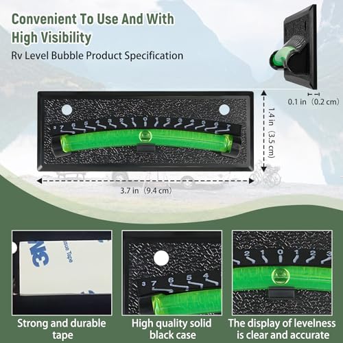 RV Bubble Level, 2 Pack, For Trailer Leveling Bubble,Indicator For Camper