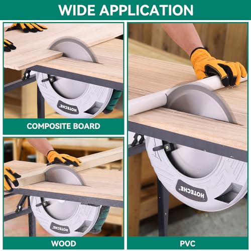 Hoteche 12-Inch Circular Saw 4-HP Compact Portable Table Saw with Saw Blade for Desktop Use - size: 12-Inch 2800W