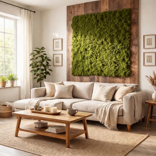Artificial Moss Sheet 50x50cm for Fairy Garden, Crafts & Plant Decor - size: 50x50cmx1pc