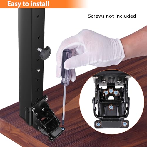Folding Square Table Legs 2 PCS for Outdoor Camper, RV - size: Adjustable Height - 25”- 34”