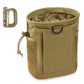LIVANS Tactical Molle Dump Pouch, Magazine Drop Pouch Drastring Ammo Bag - color: Khaki